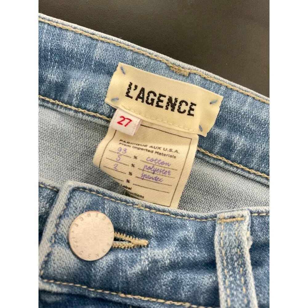 L'AGENCE Jeans High Rise Margot Skinny in Overland Wash size 27 - Picture 4 of 12